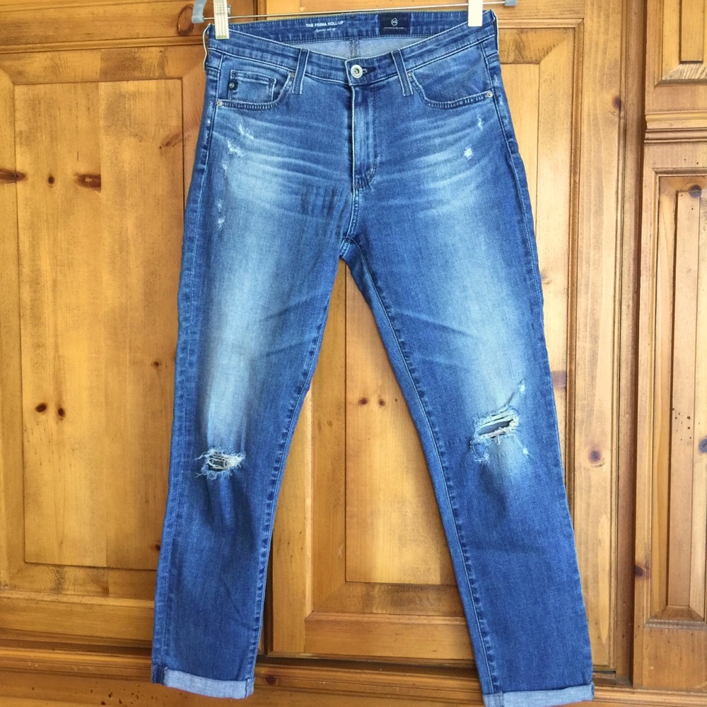 AG “The Prima Roll-Up” Cigarette Jeans Size 27